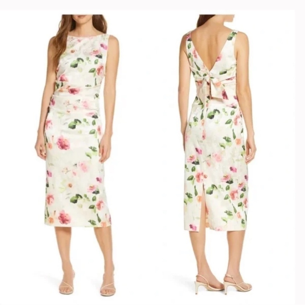 NWT Eliza J Pleat Body-Con Cocktail Dress Size 2